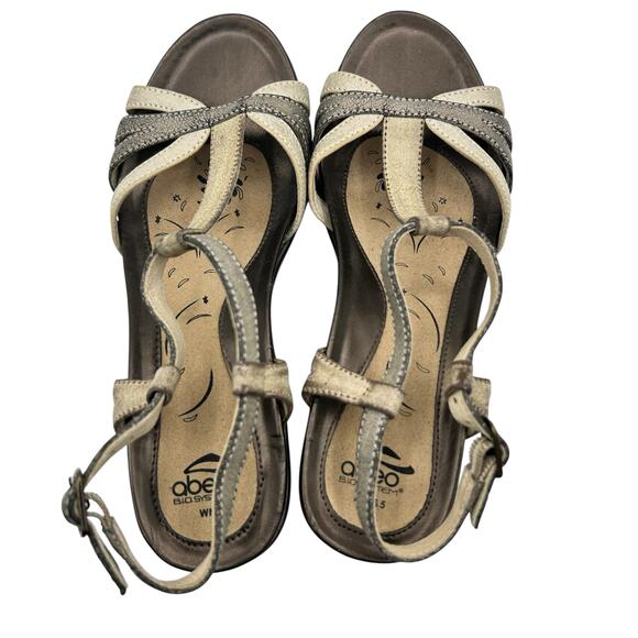 Abeo Women's Tan Black Bio System Georgi Sandals Size 6.5 - Picture 5 of 8